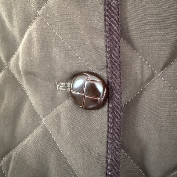 ESPRIT quilted barn jacket with removable hood size L vintage - Picture 7 of 13